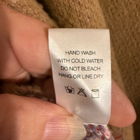 Savanna Jane Boho, Western, Cozy, Button Front Brown Floral Cardigan, Sz Large - Picture 8 of 8